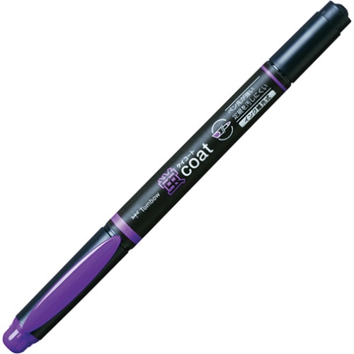 トンボ鉛筆　蛍コート　ツインタイプ　むらさき　WA-TC97　1本（ご注文単位1本）【直送品】
