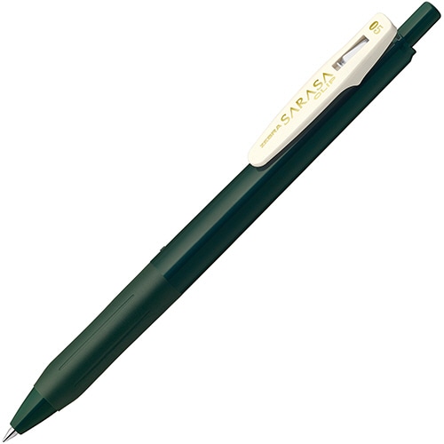 ゼブラ　ジェルボールペン　サラサクリップ　0.5mm　グリーンブラック　JJ15-VGB　1本（ご注文単位1本）【直送品】