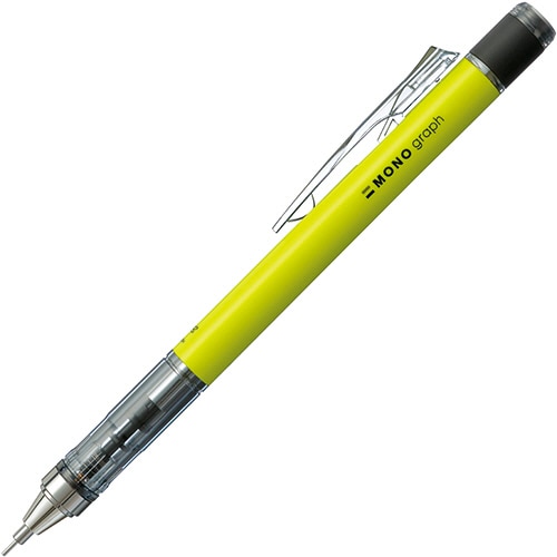 トンボ鉛筆　シャープペンシル　モノグラフネオン　0.5mm　（軸色：ネオンイエロー）　DPA-134C　1本（ご注文単位1本）【直送品】