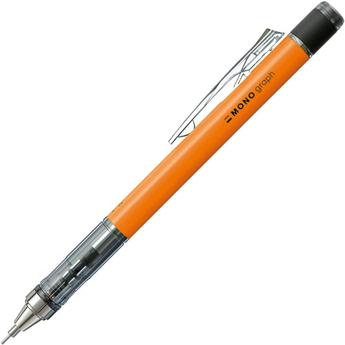 トンボ鉛筆　シャープペンシル　モノグラフネオン　0.5mm　（軸色：ネオンオレンジ）　DPA-134D　1本（ご注文単位1本）【直送品】