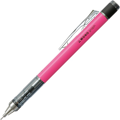トンボ鉛筆　シャープペンシル　モノグラフネオン　0.5mm　（軸色：ネオンピンク）　DPA-134F　1本（ご注文単位1本）【直送品】
