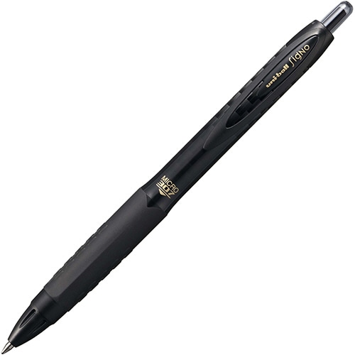 三菱鉛筆　ゲルインクボールペン　ユニボール　シグノ　307　ノック式　0.5mm　黒　UMN30705.24　1本（ご注文単位1本）【直送品】