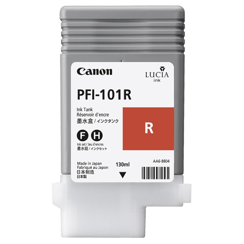 キヤノン インクタンク PFI-101R 顔料レッド 130ml 0889B001 1個（ご注文単位1個）【直送品】