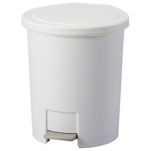 アスベル エバン ペダルペール 12L 中バケツ付 ホワイト A6007WH 1台(ご注文単位1台)【直送品】