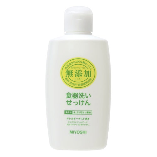 ミヨシ石鹸　無添加食器洗いせっけん　本体　370ml　1本（ご注文単位1本）【直送品】