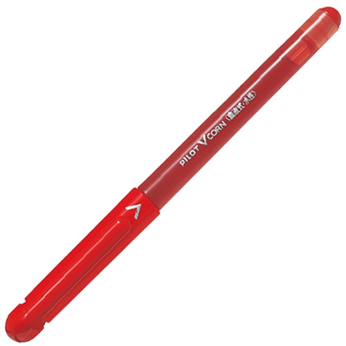 パイロット　水性ボールペン　Vコーン　極細0.5mm　レッド　LVE-10EF-R　1本（ご注文単位1本）【直送品】