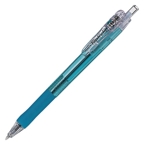 ゼブラ　油性ボールペン　タプリクリップ　0.7mm　黒　（軸色：ライトブルー）　BN5-LB　1本（ご注文単位1本）【直送品】