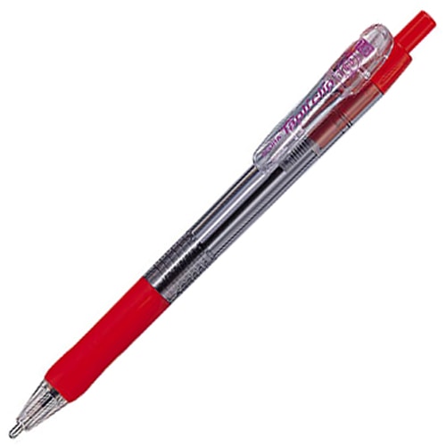 ゼブラ　油性ボールペン　タプリクリップ　1.6mm　赤　BNU5-R　1本（ご注文単位1本）【直送品】
