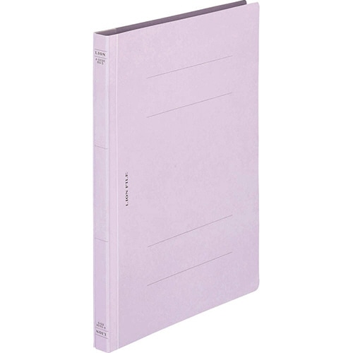 ライオン事務器　フラットファイル（環境）　樹脂押え具　B5タテ　150枚収容　背幅18mm　パープル　A-522KB5S　1冊（ご注文単位1冊）【直送品】