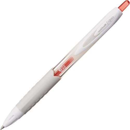 三菱鉛筆　ゲルインクボールペン　ユニボール　シグノ　307　ノック式　0.38mm　赤　UMN30738.15　1本（ご注文単位1本）【直送品】