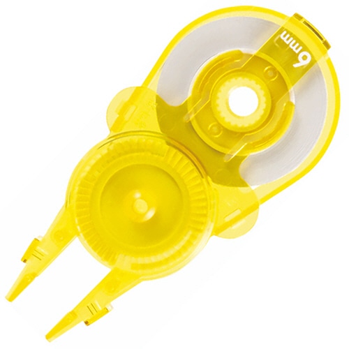 プラス　修正テープ　ホワイパースライド　交換用テープ　6mm幅×12m　イエロー　WH-116R-10P　YL　1パック（10個）（ご注文単位1パック）【直送品】