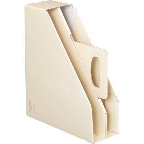 コクヨ ファイルボックス<KaTaSu>取っ手付き・スタンドタイプ オフホワイト フーKES470NW 1冊(ご注文単位1冊)【直送品】