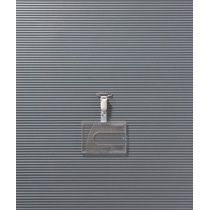 ライオン事務器 IDカード用名札 ヨコ型 成型ハードタイプ N-200 1個(ご注文単位1個)【直送品】