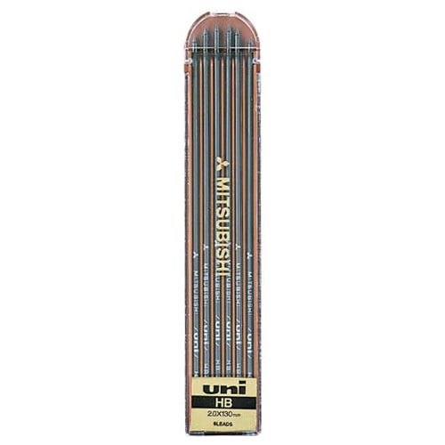 三菱鉛筆 ユニホルダー替芯 2.0mm HB ULNHB 1個(6本)(ご注文単位1個)【直送品】