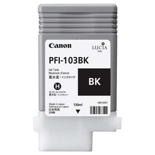 キヤノン インクタンク PFI-103BK 顔料ブラック 130ml 2212B001 1個（ご注文単位1個）【直送品】