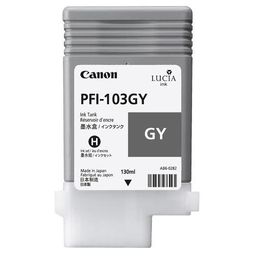 キヤノン インクタンク PFI-103GY 顔料グレー 130ml 2213B001 1個（ご注文単位1個）【直送品】