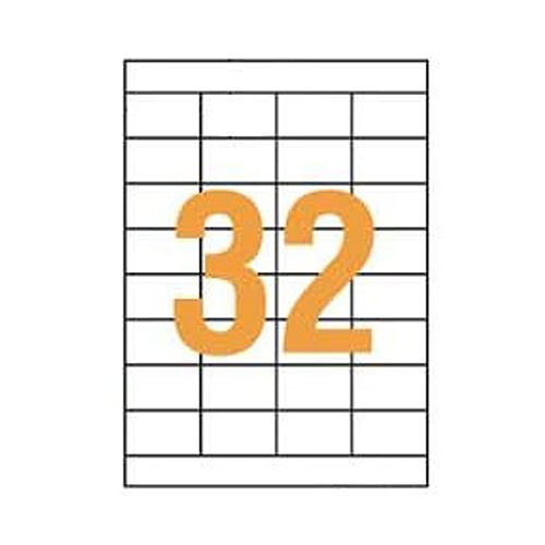 ライオン事務器　LPタックラベル　A4判　34×52.5mm（32片入）　LP-232　1箱（100シート）（ご注文単位1箱）【直送品】