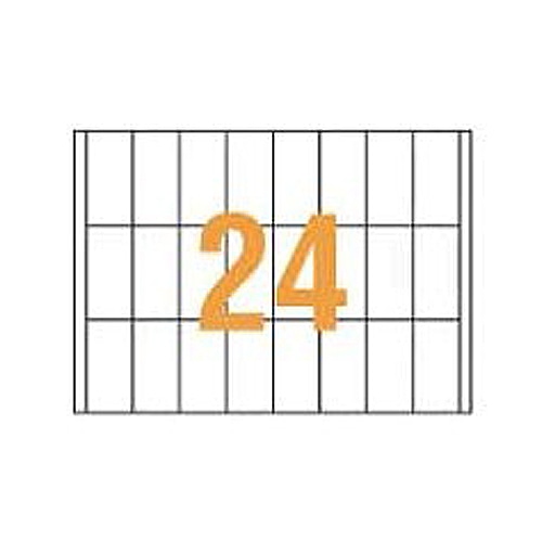 ライオン事務器　PPCタックラベル　A4判　35×70mm（24片入）　PPC-24A　1箱（100シート）（ご注文単位1箱）【直送品】