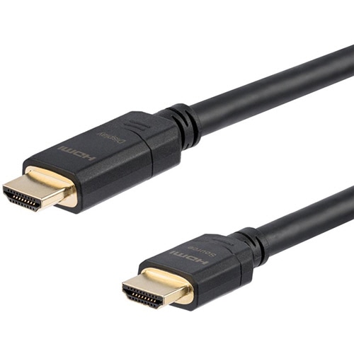 StarTech.com　ハイスピードHDMIアクティブケーブル（信号増幅回路内蔵）　オス／オス　Ultra　HD　4K2K対応　ブラック　30m　HDMM30MA　1本（ご注文単位1本）【直送品】