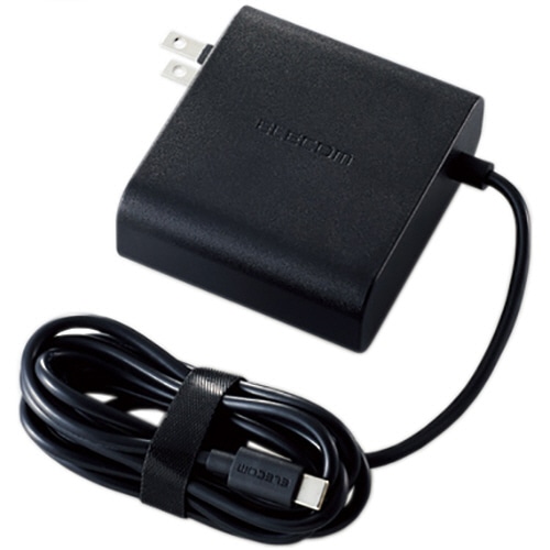 エレコム PowerDelivery対応USB AC充電器(65W) ブラック ACDC-PD0465BK 1個(ご注文単位1個)【直送品】