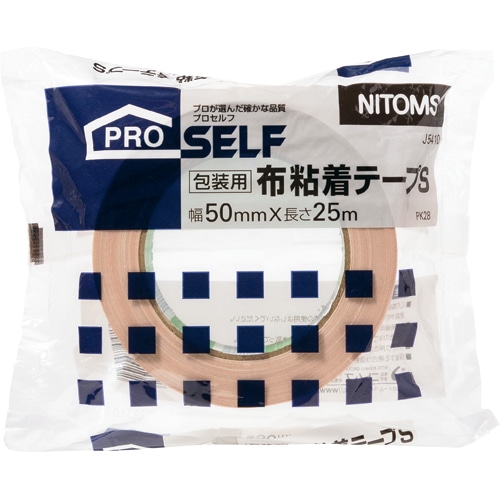 ニトムズ 布粘着テープS PK-28 50mm×25m J5410 1巻(ご注文単位1巻)【直送品】