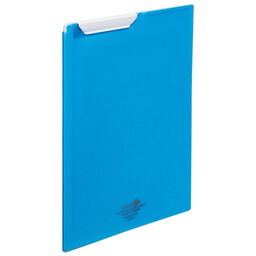 リヒトラブ AQUA DROPs クリップファイル A4 青 F-5067-8 1枚(ご注文単位1枚)【直送品】