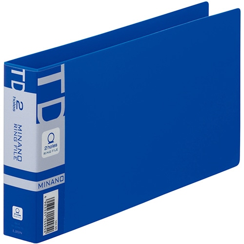 ライオン事務器　リングファイル　MINANO（ミナノ）　統一伝票用　2穴　200枚収容　背幅35mm　ブルー　RF-228M-TD　1冊（ご注文単位1冊）【直送品】