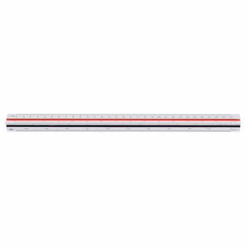 ライオン事務器 三角スケール 土木用 300mm No.544 1個(ご注文単位1個)【直送品】