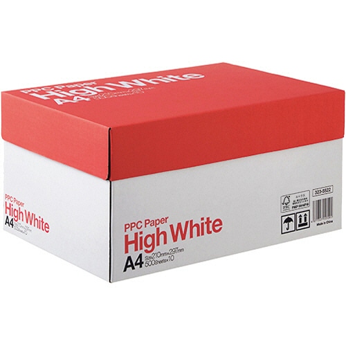 PPC　PAPER　High　White　A4　1箱（5000枚：500枚×10冊）（ご注文単位1箱）【直送品】