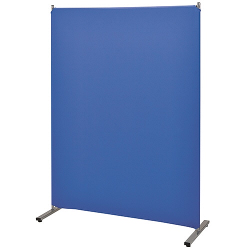 ナカバヤシ　簡易パーティション　クロス張り　幅1200×奥行420×高さ1600mm　ブルー　PTS-1612B　1台（ご注文単位1台）【直送品】