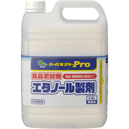 ミツエイ　ハーバルスリーPro　食品添加物　エタノール製剤　業務用　4.8L　1本（ご注文単位1本）【直送品】