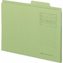 ライオン事務器 個別フォルダー A4 緑 A4-IF-K 1冊(ご注文単位1冊)【直送品】