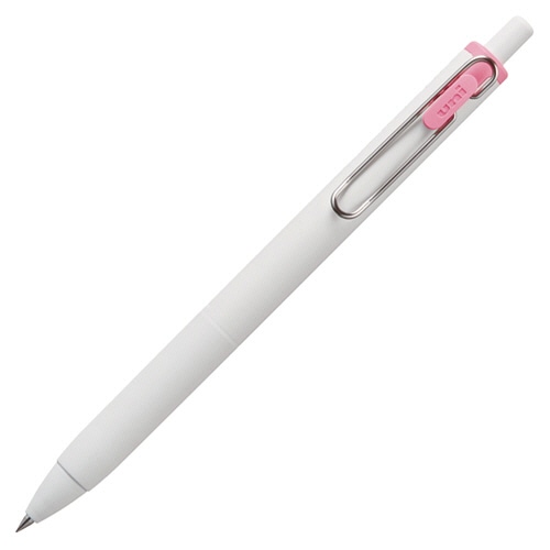 三菱鉛筆　ゲルインクボールペン　ユニボール　ワン　0.38mm　ライトピンク　（軸色：オフホワイト）　UMNS38.51　1本（ご注文単位1本）【直送品】