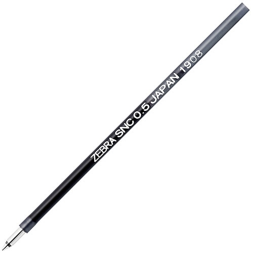 ゼブラ　エマルジョンボールペン替芯　SNC-0.5芯　黒　RSNC5-BK　1本（ご注文単位1本）【直送品】