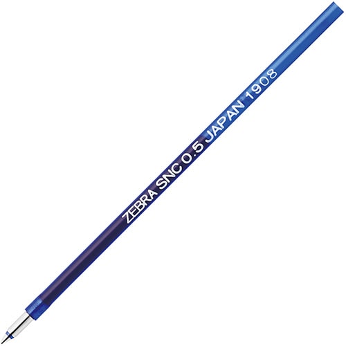 ゼブラ　エマルジョンボールペン替芯　SNC-0.5芯　青　RSNC5-BL　1本（ご注文単位1本）【直送品】