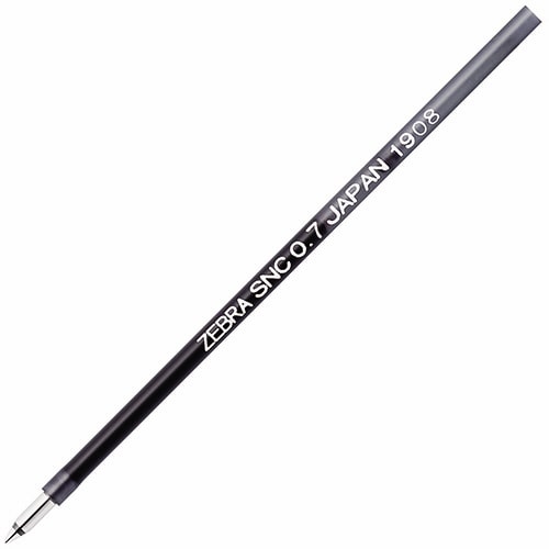 ゼブラ　エマルジョンボールペン替芯　SNC-0.7芯　黒　RSNC7-BK　1本（ご注文単位1本）【直送品】