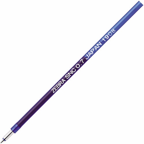 ゼブラ　エマルジョンボールペン替芯　SNC-0.7芯　青　RSNC7-BL　1本（ご注文単位1本）【直送品】