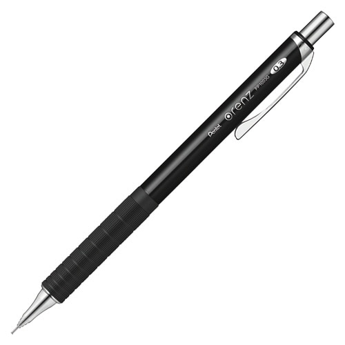 ぺんてる　シャープペンシル　orenz（オレンズ）　メタルグリップ　0.3mm　（軸色：ブラック）　XPP1003G2-A　1本（ご注文単位1本）【直送品】