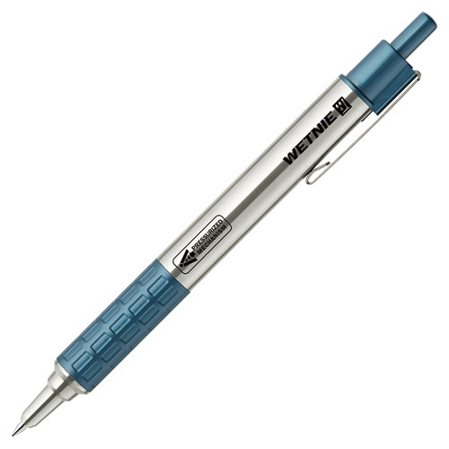 ゼブラ 油性ボールペン ウェットニー 0.7mm 黒 (軸色:ブルー) P-BA100-BL 1本(ご注文単位1本)【直送品】