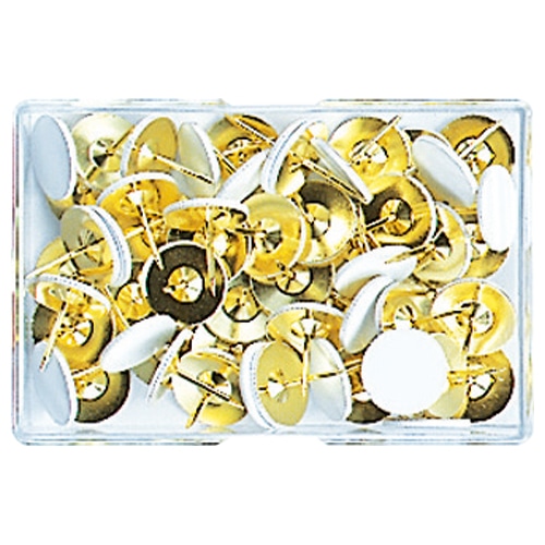 ミツヤ 着色画鋲足長 白 TNL-01-WH 1ケース(40本)(ご注文単位1ケース)【直送品】