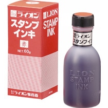 ライオン事務器 スタンプ補充インキ(水性染料) 2号 赤 280-40 1個(ご注文単位1個)【直送品】