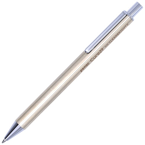 壽 油性ボールペン PENAC Cure29 0.7mm 黒 (軸色:シャンパンゴールド) BP-0307-GD 1本(ご注文単位1本)【直送品】