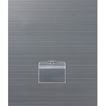ライオン事務器　名札用ホルダー　ヨコ型　ソフトタイプ（チャック式）　N77KH-50P　1パック（50枚）（ご注文単位1パック）【直送品】