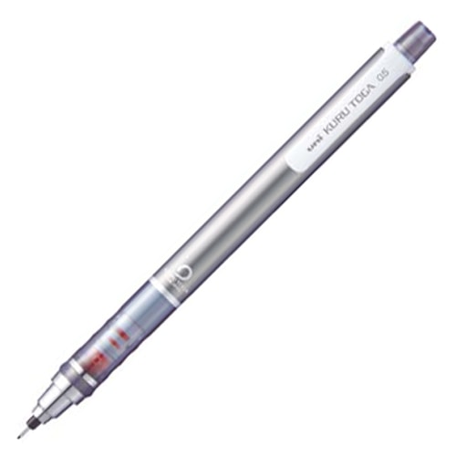 三菱鉛筆 シャープペンシル クルトガ スタンダードモデル 0.5mm (軸色:シルバー) M54501P.26 1本(ご注文単位1本)【直送品】