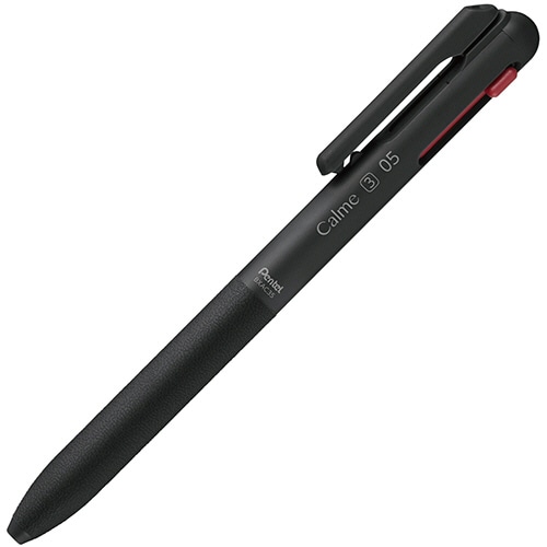 ぺんてる 3色ボールペン Calme (ブリスター仕様) 0.5mm (軸色:ブラック) XBXAC35A 1本(ご注文単位1本)【直送品】