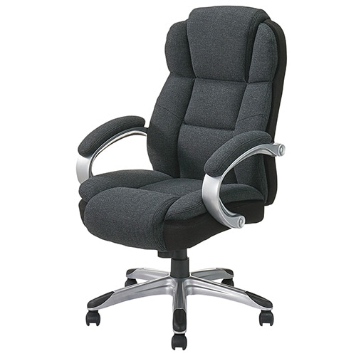 ナカバヤシ　ファブリックポケットコイルチェア　肘付　ブラック　CCF-501BK　1脚（ご注文単位1脚）【直送品】