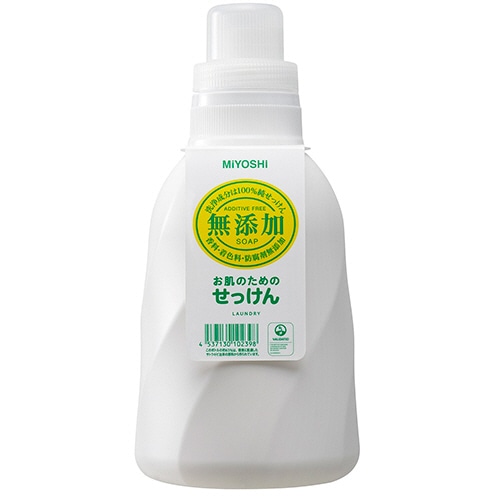 ミヨシ石鹸 無添加 お肌のための洗濯用 液体せっけん 本体 1100ml 1本(ご注文単位1本)【直送品】