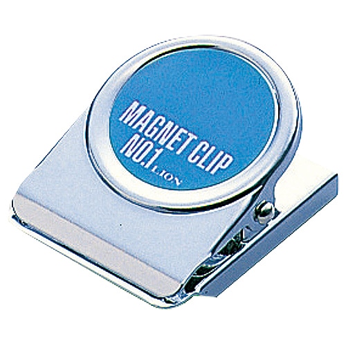 ライオン事務器　マグネットクリップ（裏面マグネット付）　W40×D50×H25mm　CS-1　1個（ご注文単位1個）【直送品】