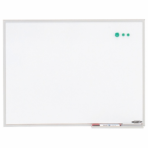 ライオン事務器　ホワイトボード　アルミホーロー製　603×453mm　PH-14　1枚（ご注文単位1枚）【直送品】