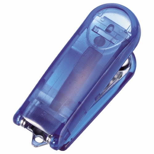 ライオン事務器 ミニホッチキス 10枚とじ ブルー CS-10CS 1個(ご注文単位1個)【直送品】